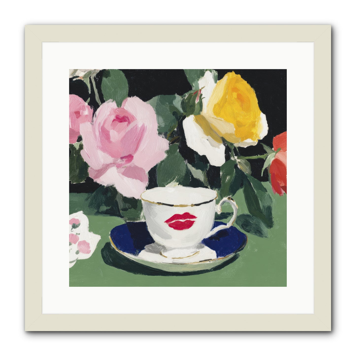 Between Love And Reverence -- Framed Print - White 16x16