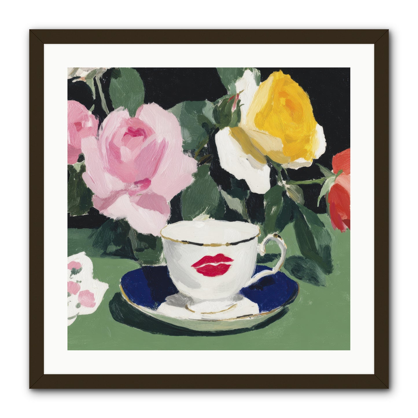 Between Love And Reverence -- Framed Print - Black 24x24