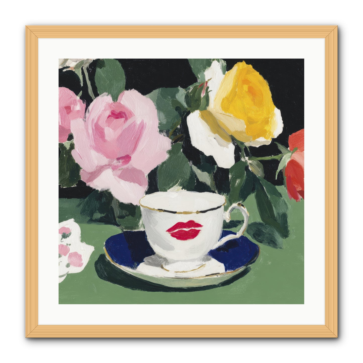 Between Love And Reverence -- Framed Print - Natural 24x24