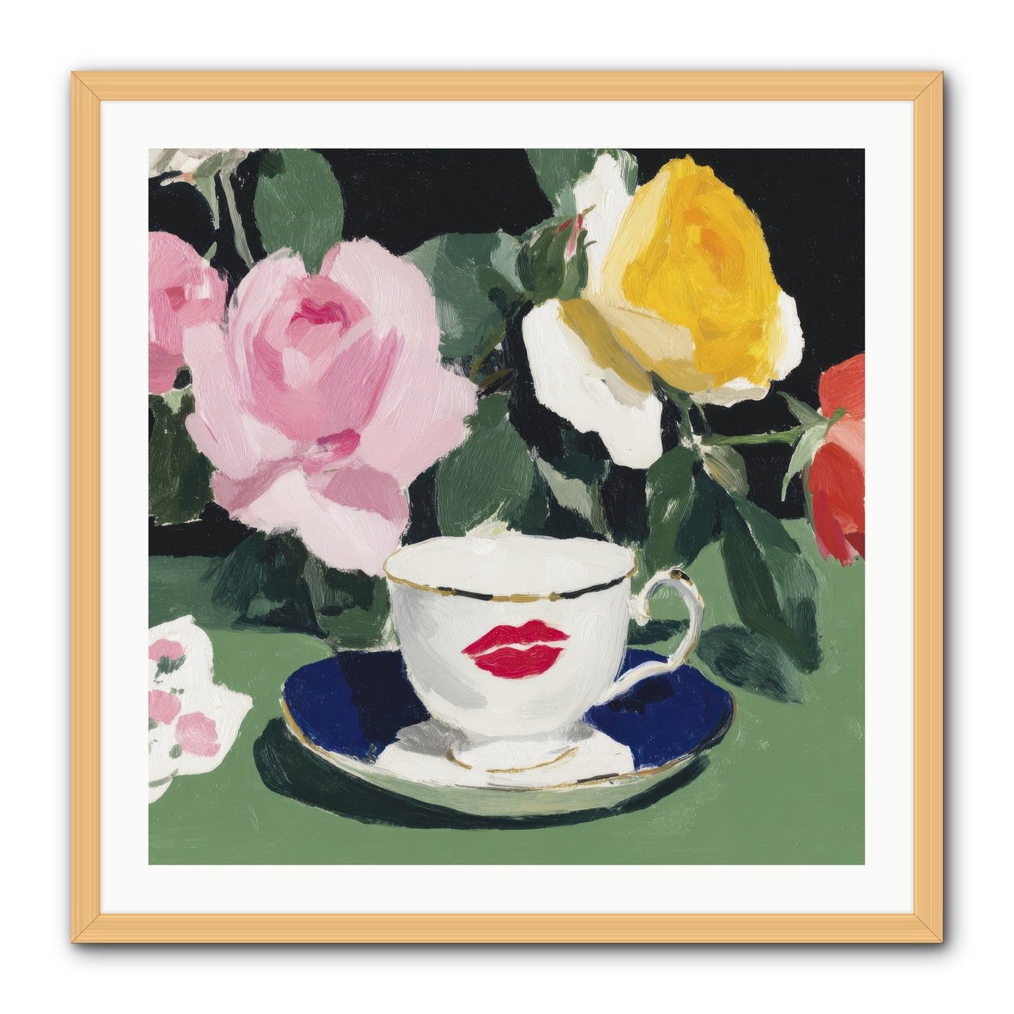 Between Love And Reverence -- Framed Print - Natural 30x30