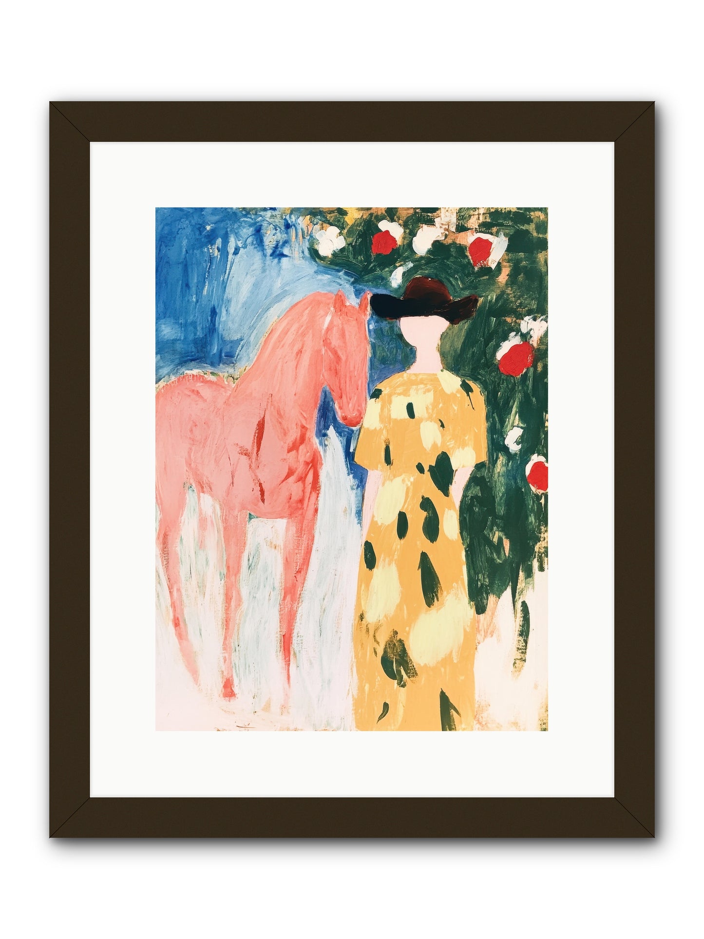Between Mountain & Memory -- Framed Print - Black 12x16