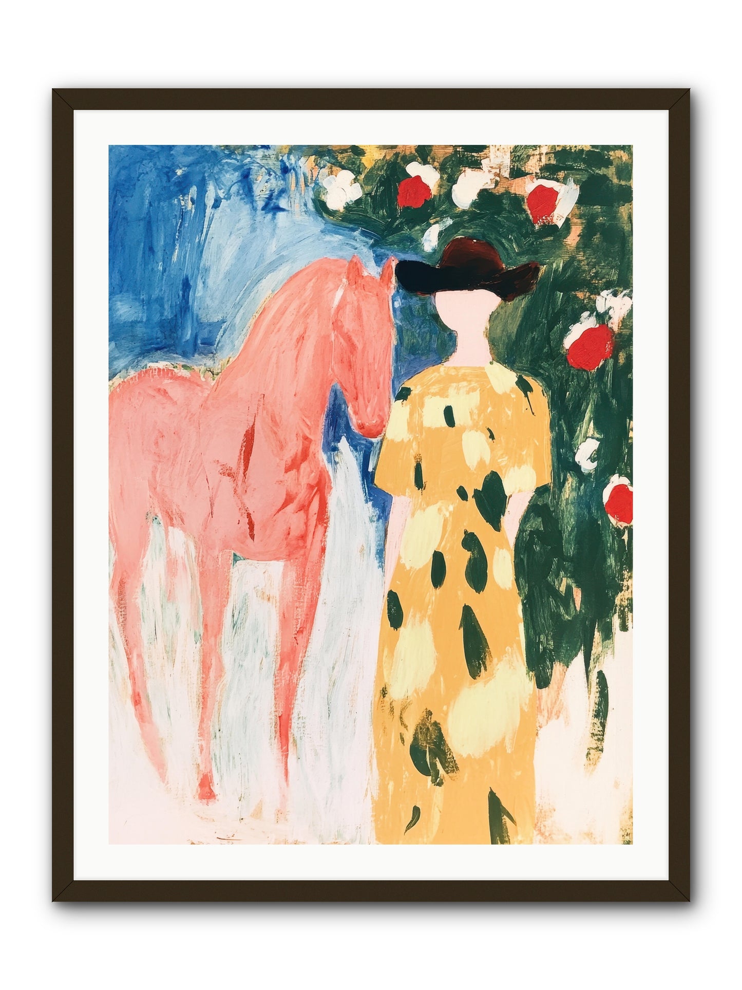 Between Mountain & Memory -- Framed Print - Black 30x40