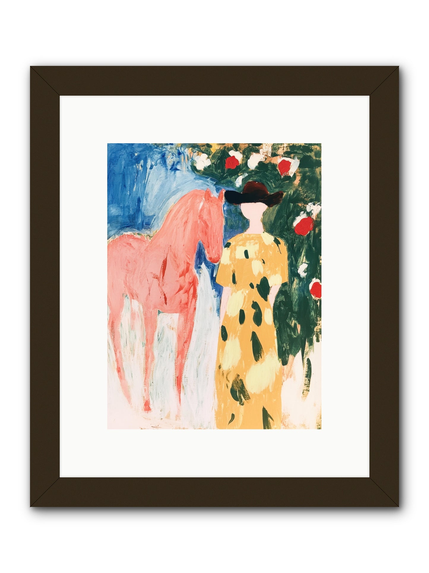 Between Mountain & Memory -- Framed Print - Black 9x12