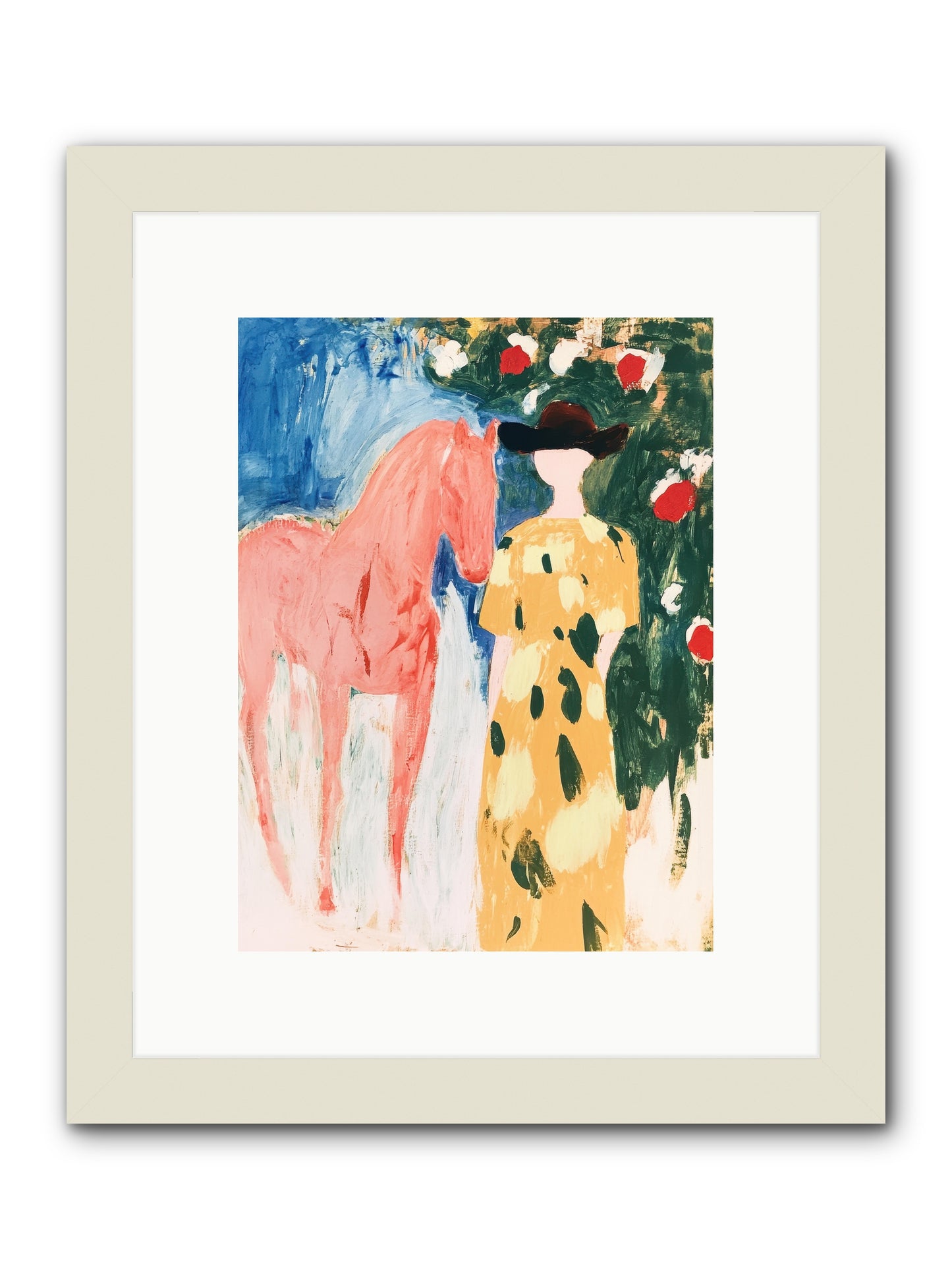 Between Mountain & Memory -- Framed Print - White 9x12