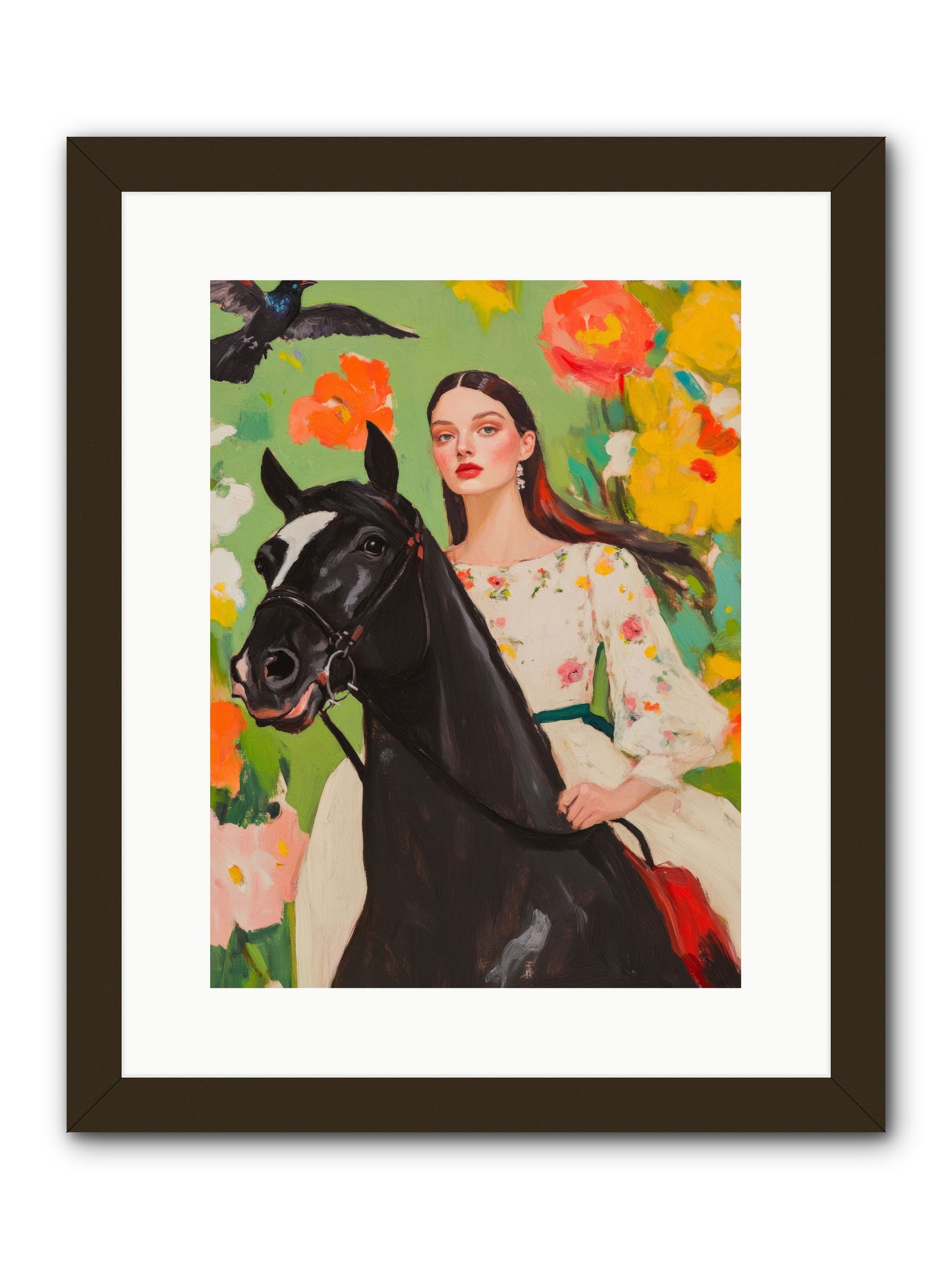 Between Rose GatesRez2 -- Framed Print - Black 12x16