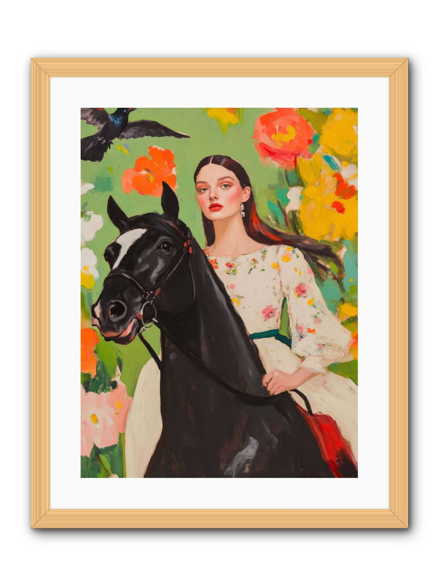 Between Rose GatesRez2 -- Framed Print - Natural 18x24