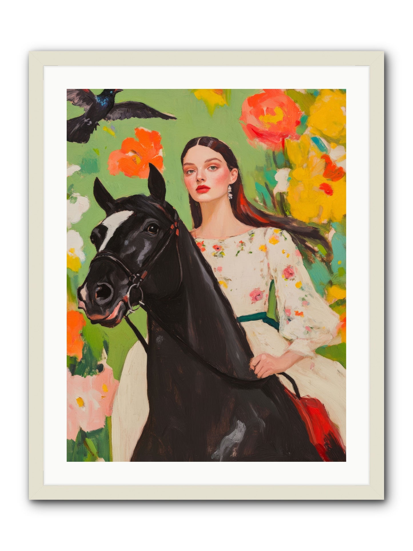 Between Rose GatesRez2 -- Framed Print - White 24x32