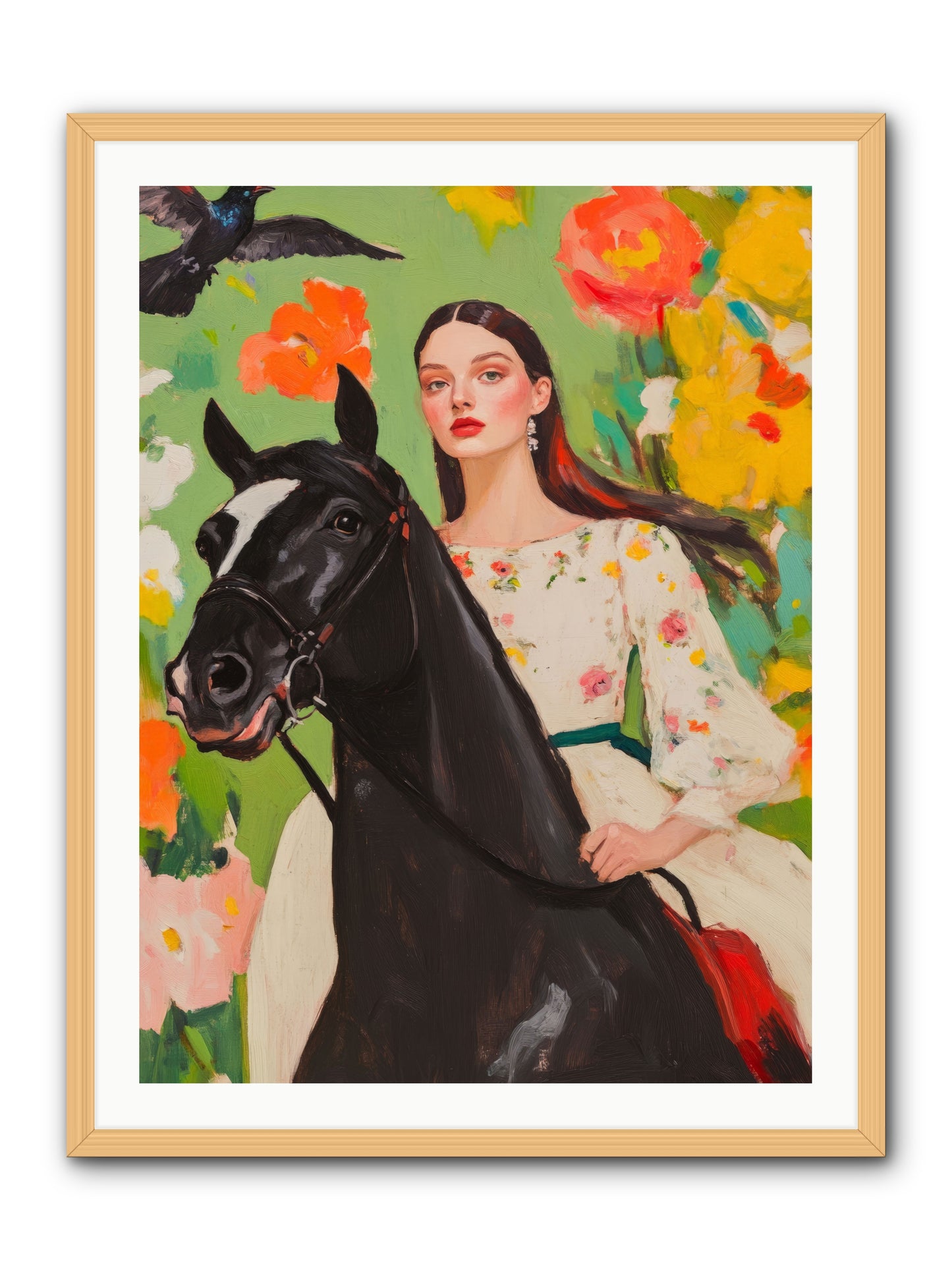 Between Rose GatesRez2 -- Framed Print - Natural 30x40