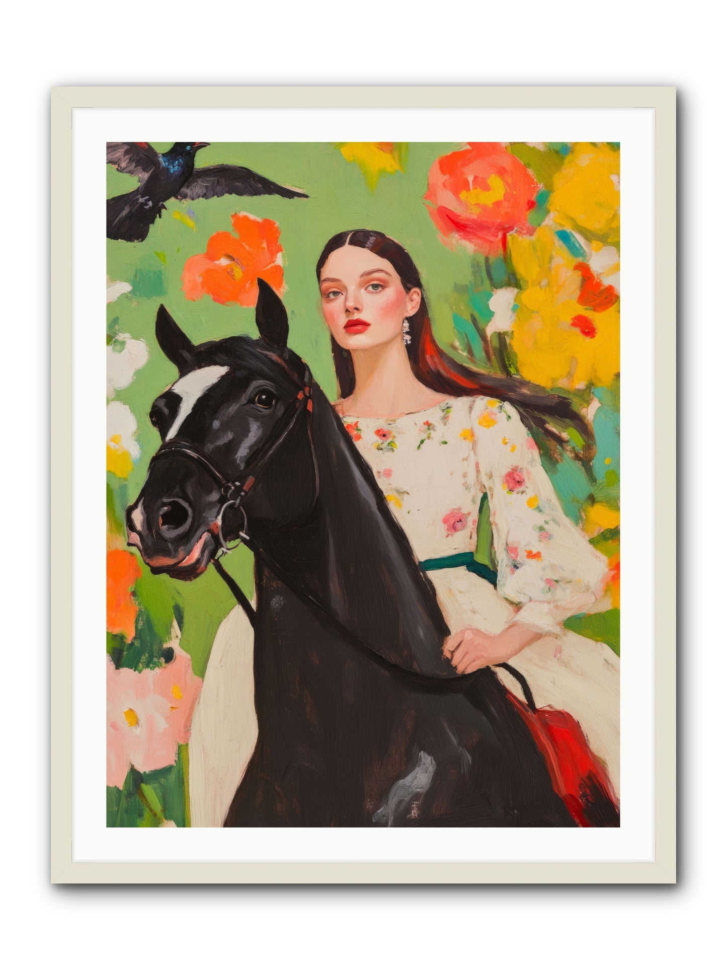 Between Rose GatesRez2 -- Framed Print - White 30x40