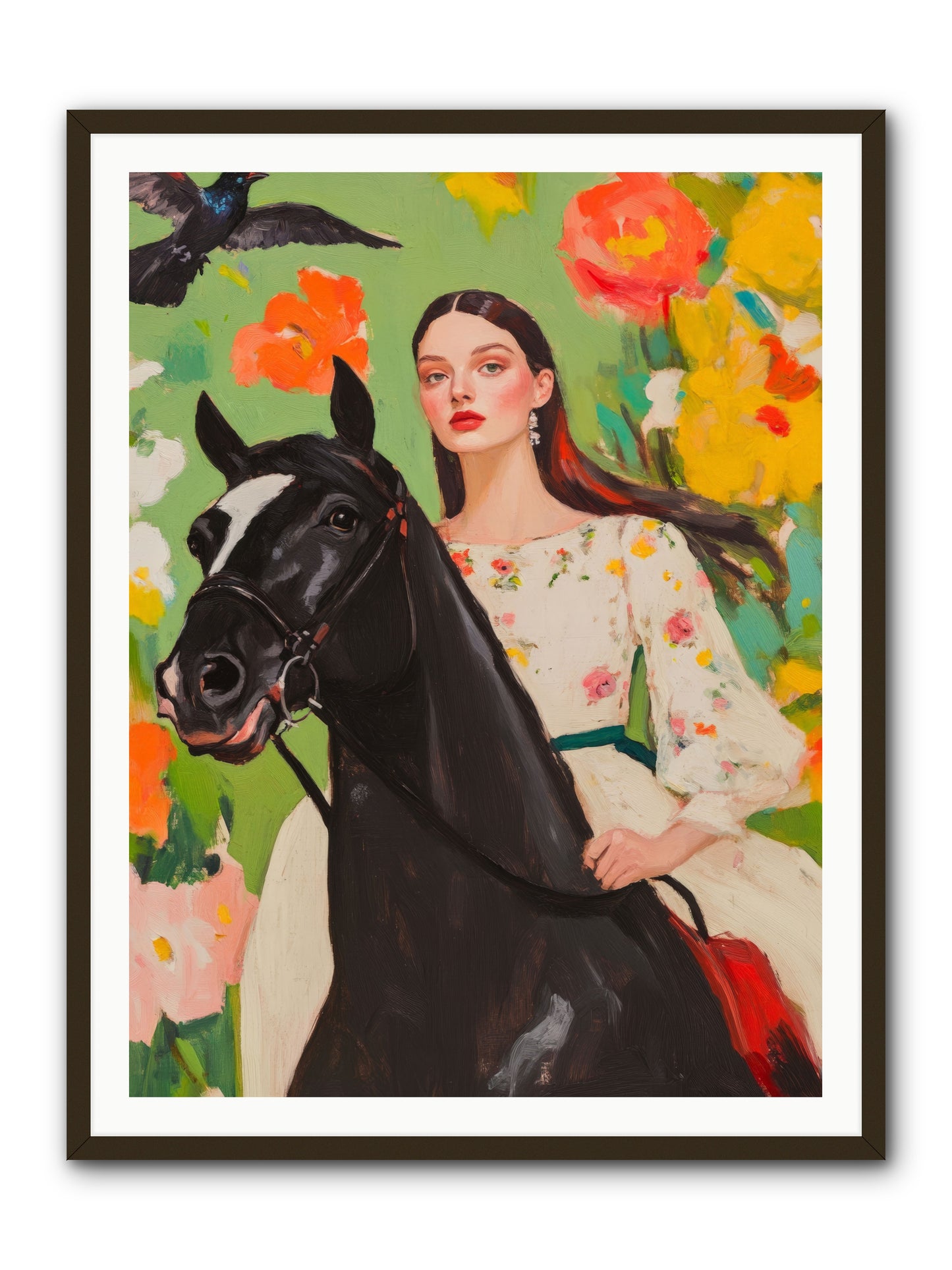 Between Rose GatesRez2 -- Framed Print - Black 36x48