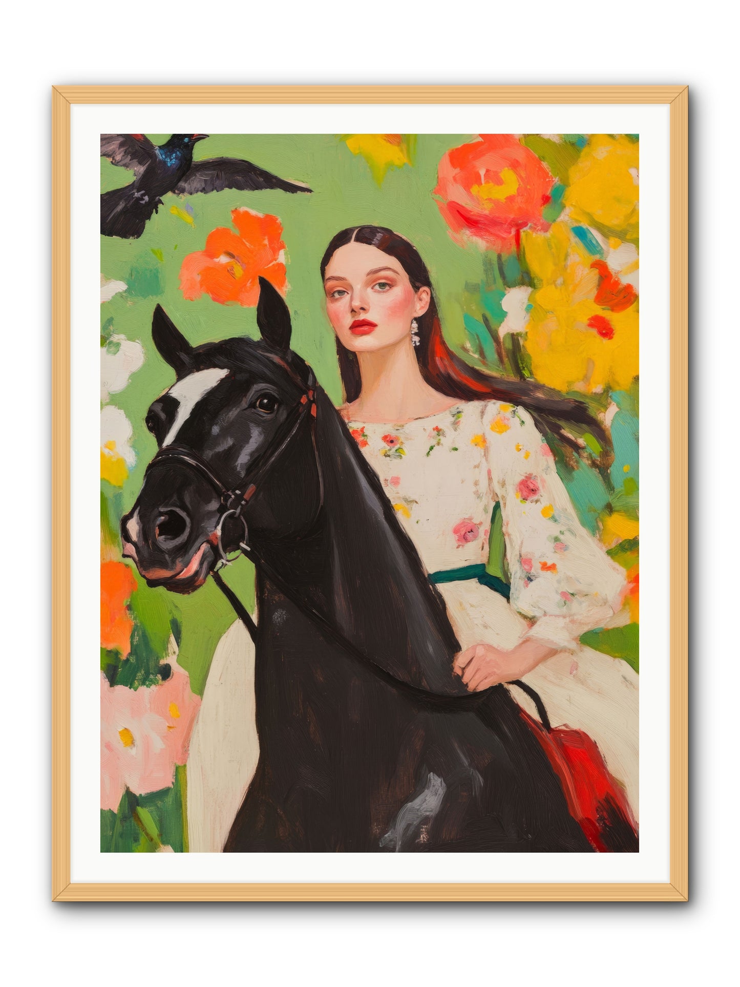 Between Rose GatesRez2 -- Framed Print - Natural 36x48