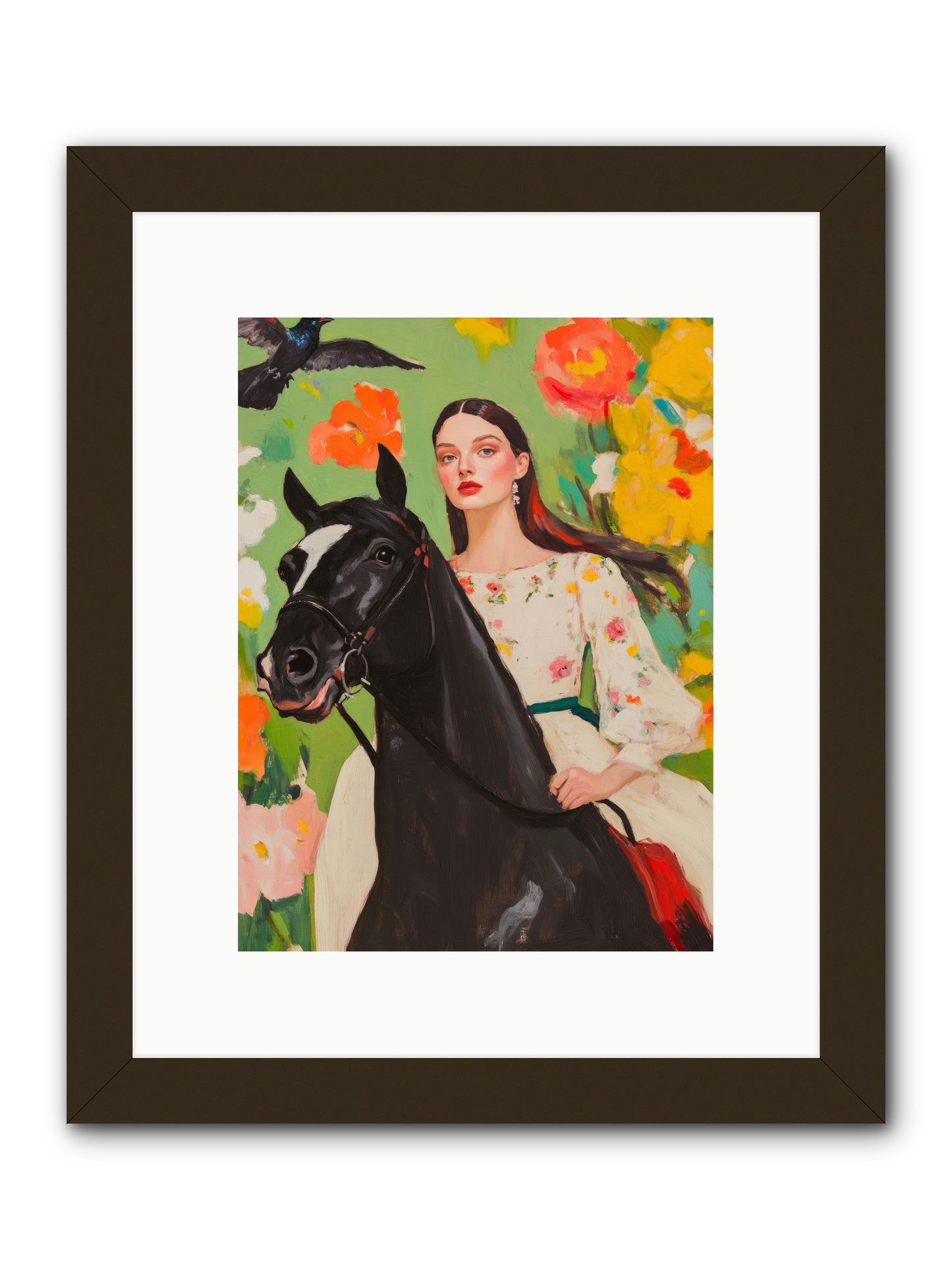 Between Rose GatesRez2 -- Framed Print - Black 9x12