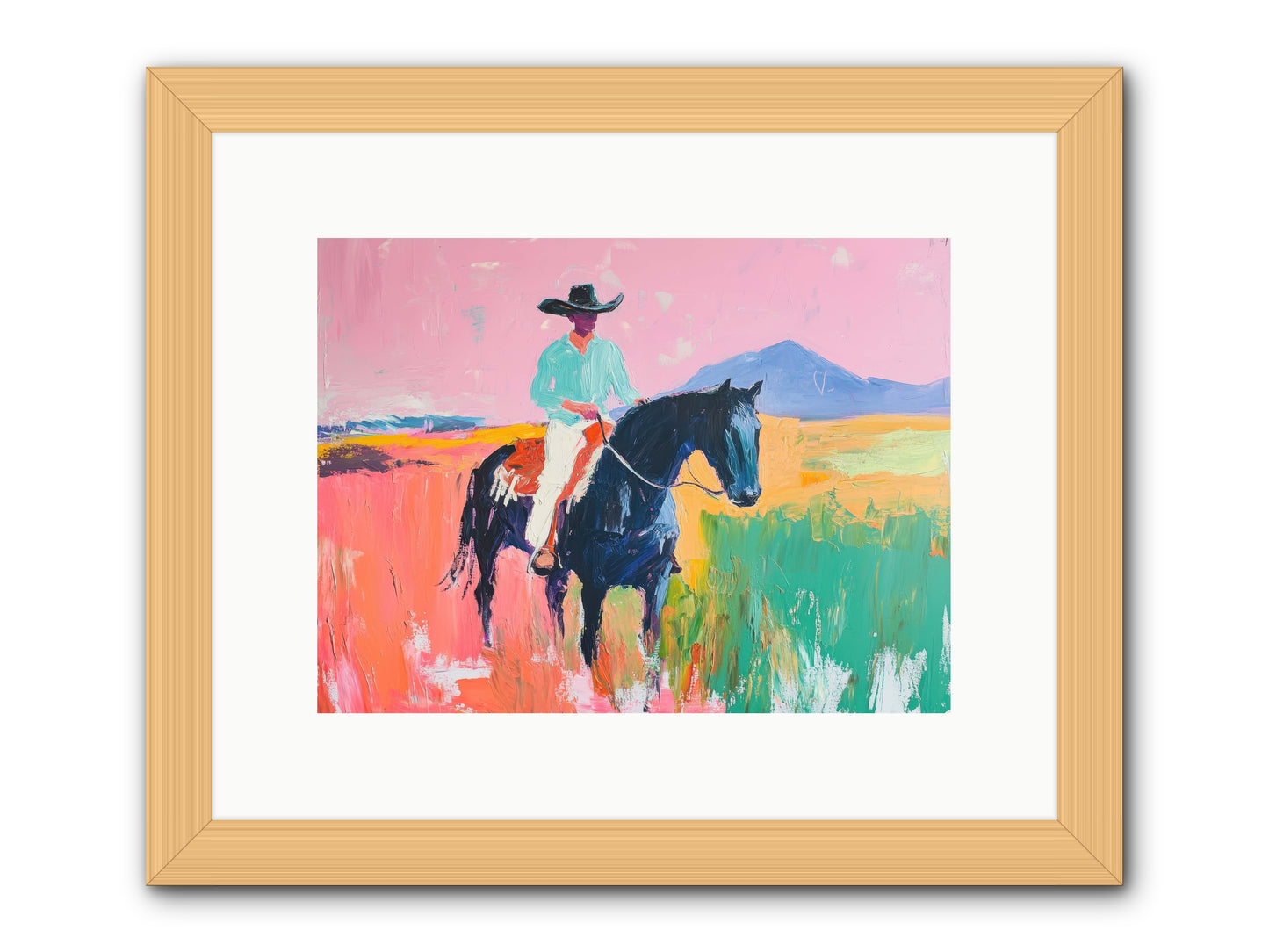Between Seasons -- Framed Print - Natural 12x9