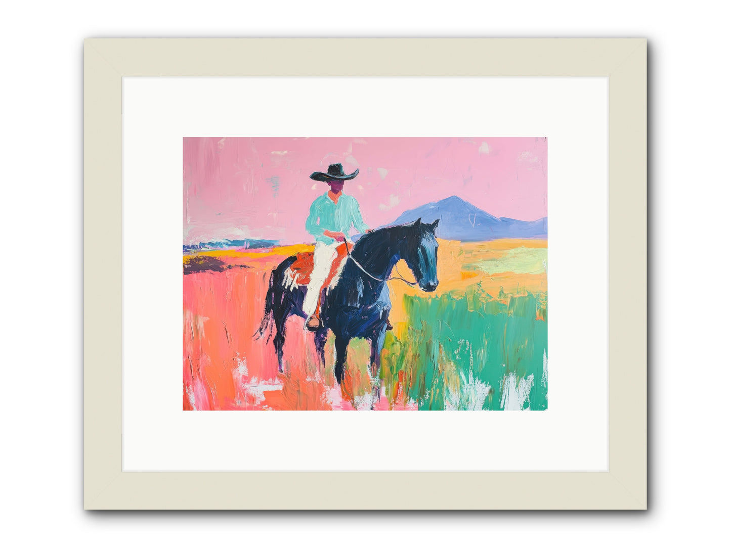 Between Seasons -- Framed Print - White 12x9