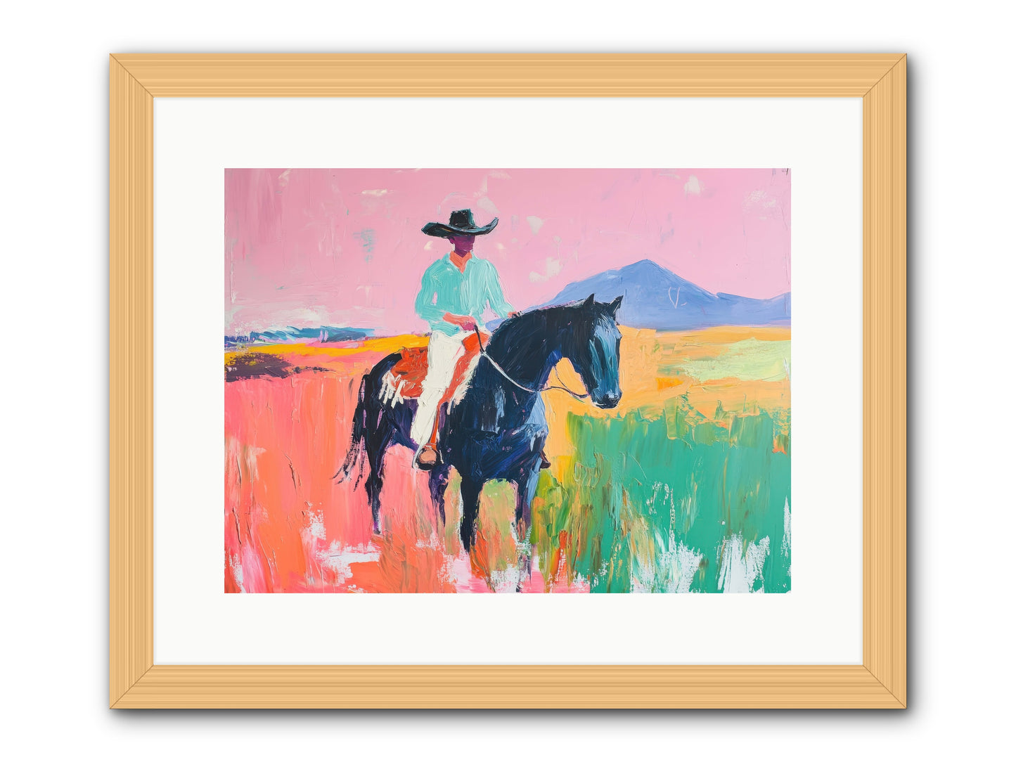 Between Seasons -- Framed Print - Natural 16x12
