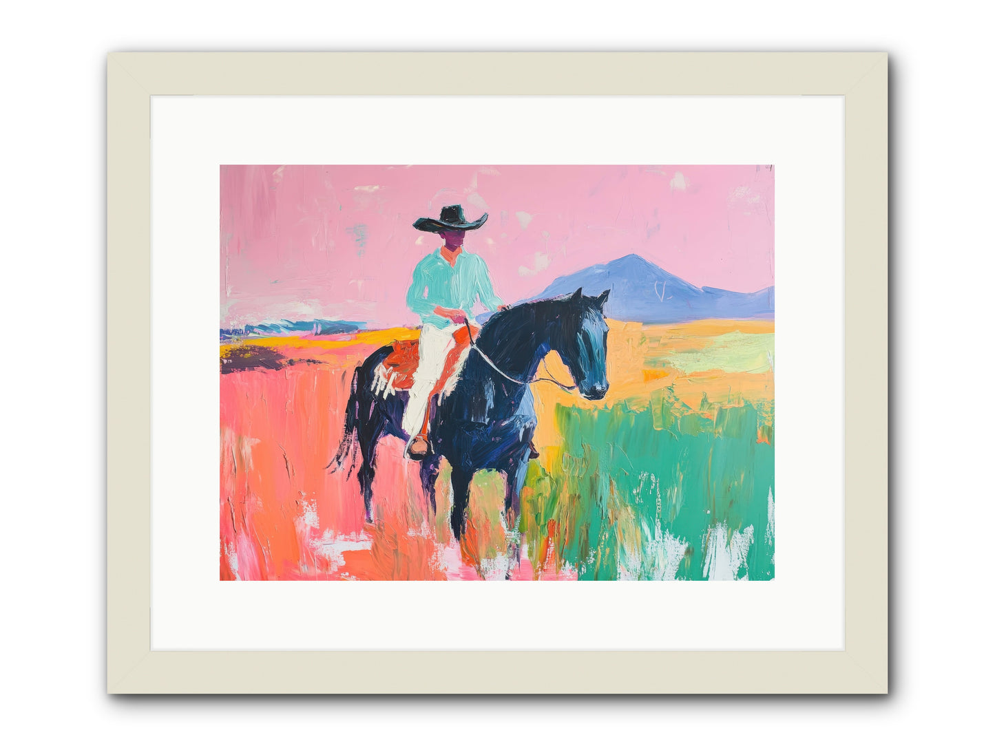 Between Seasons -- Framed Print - White 16x12