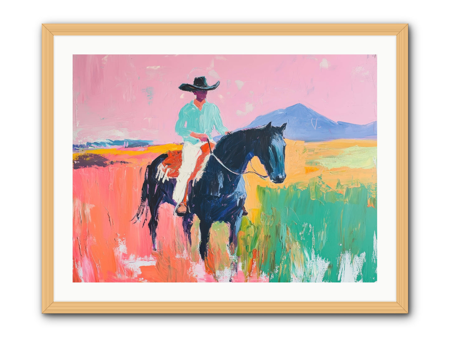 Between Seasons -- Framed Print - Natural 32x24
