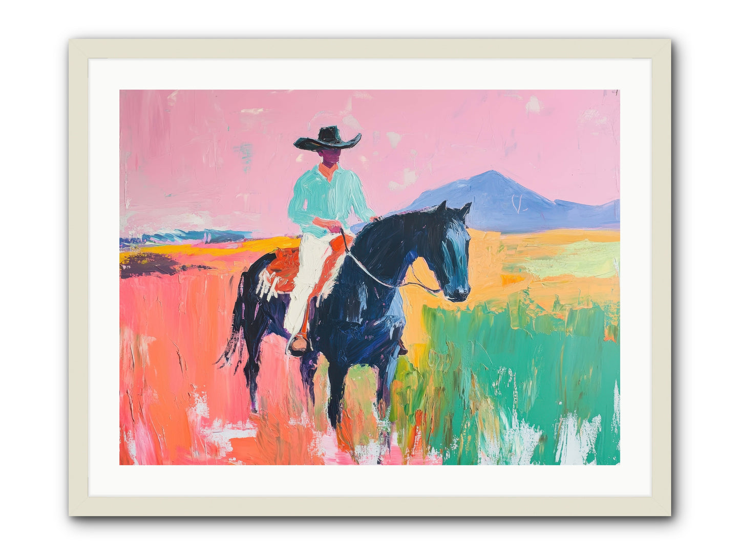 Between Seasons -- Framed Print - White 32x24