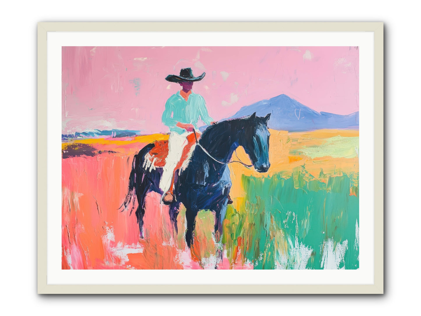Between Seasons -- Framed Print - White 40x30