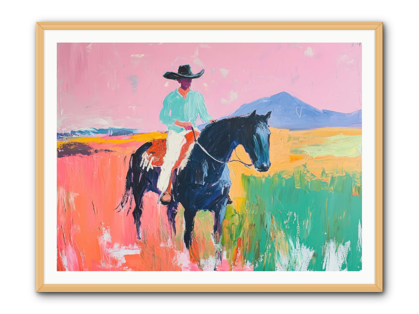 Between Seasons -- Framed Print - Natural 48x36