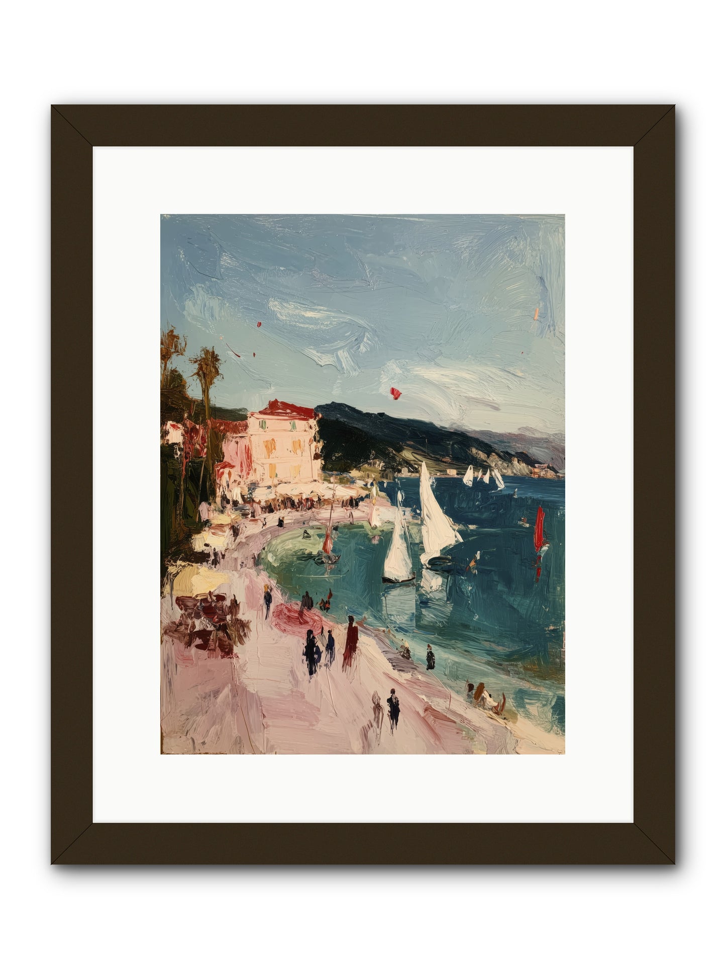 Between Soul and Sea -- Framed Print - Black 12x16