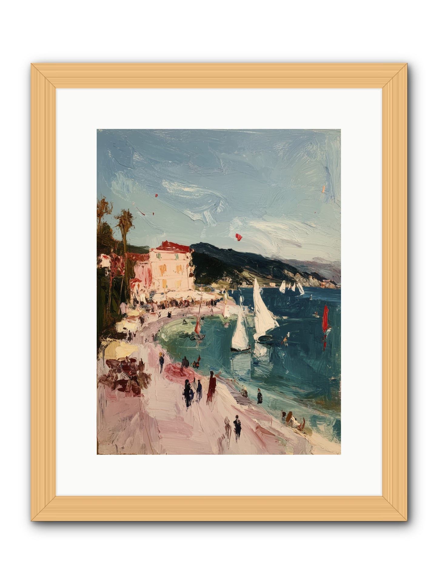 Between Soul and Sea -- Framed Print - Natural 12x16