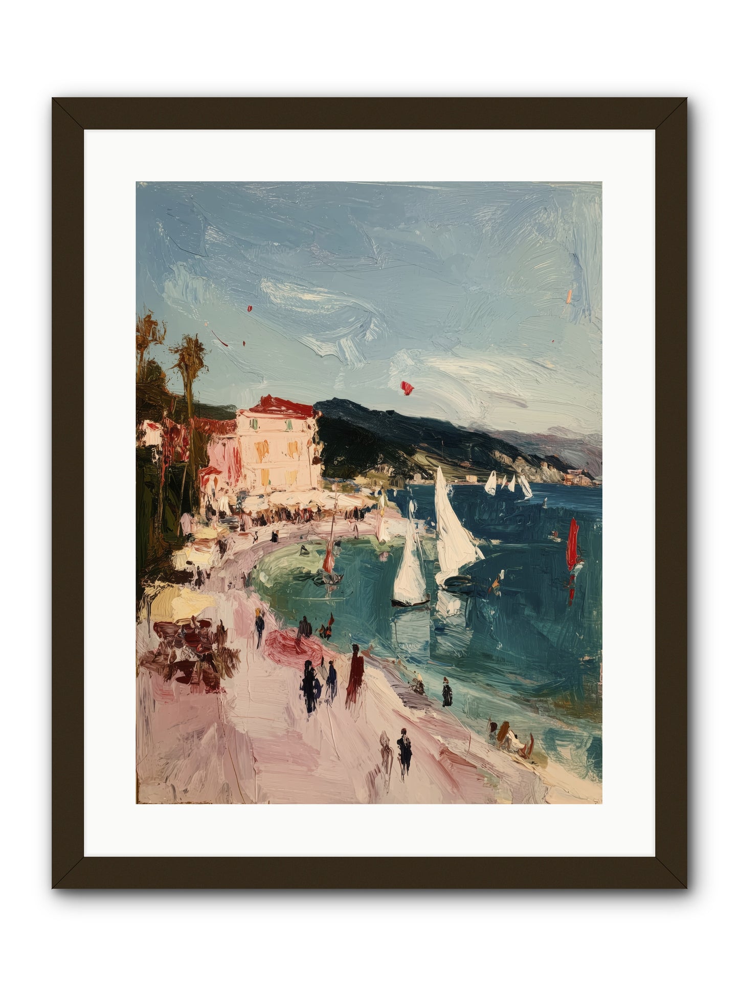 Between Soul and Sea -- Framed Print - Black 18x24