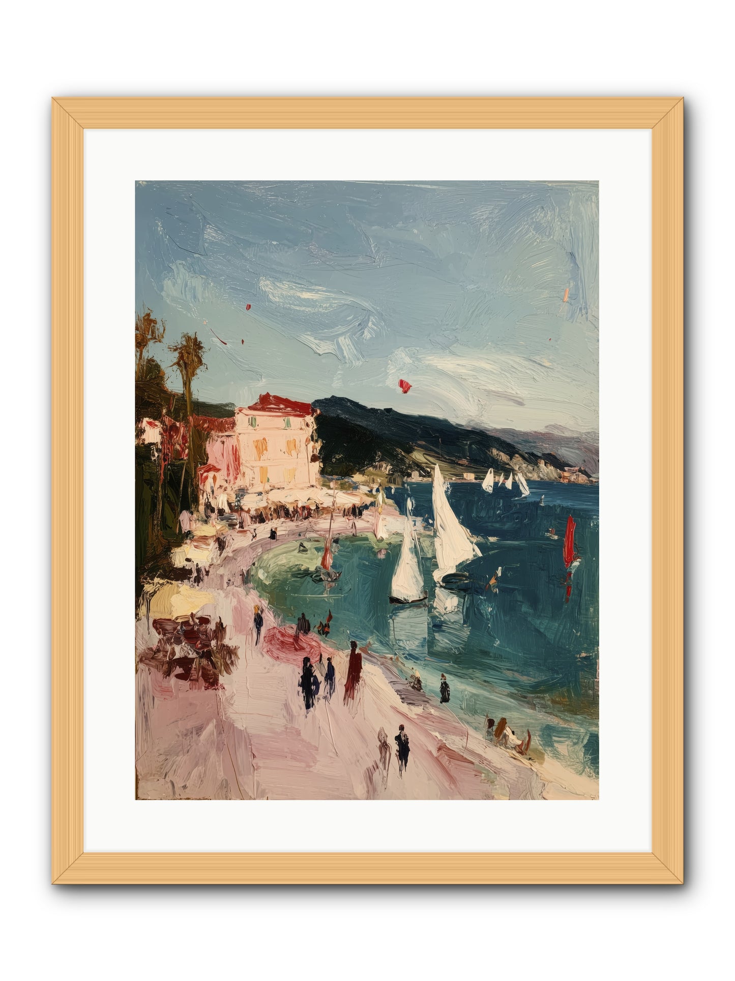 Between Soul and Sea -- Framed Print - Natural 18x24
