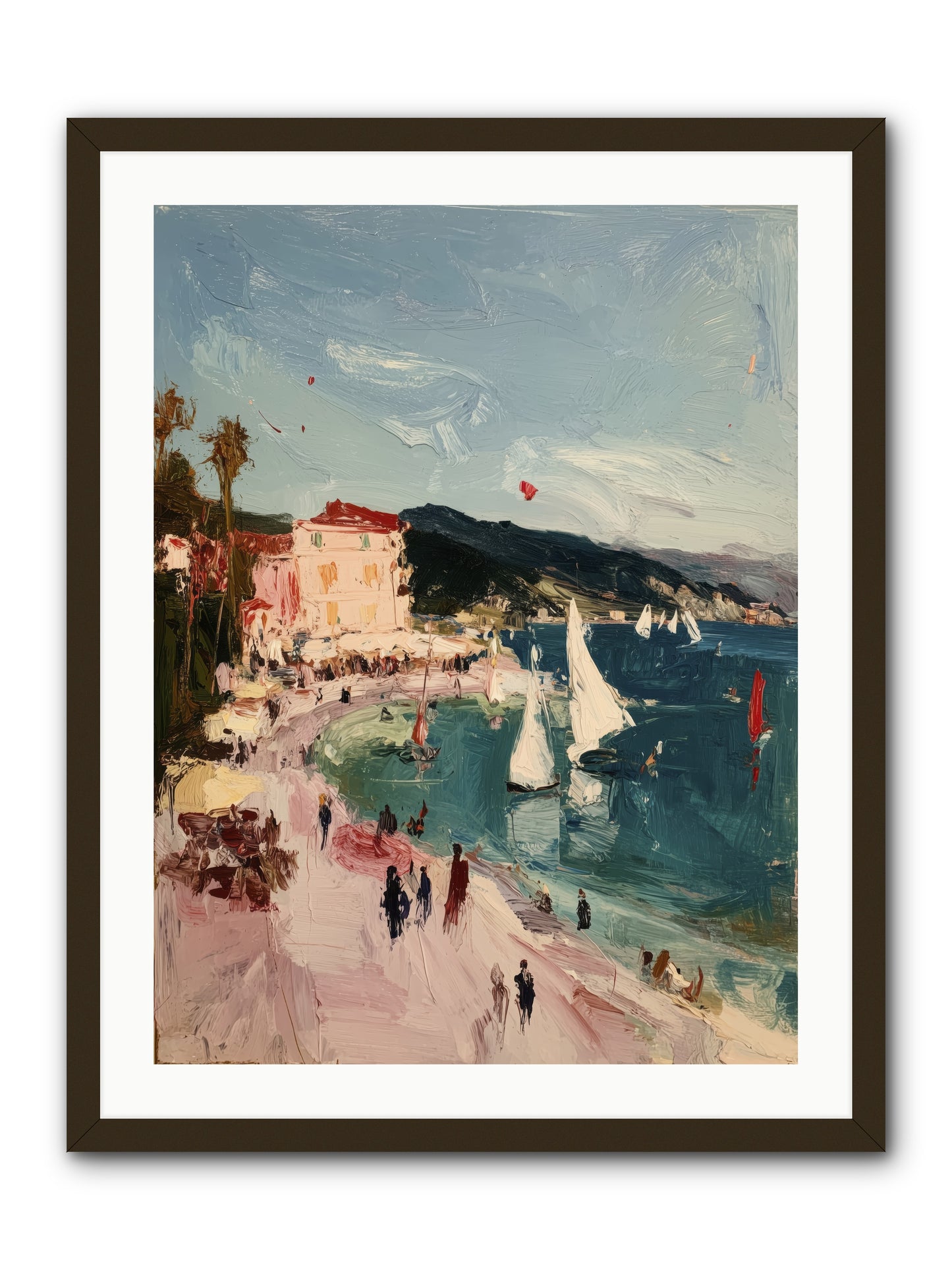 Between Soul and Sea -- Framed Print - Black 24x32