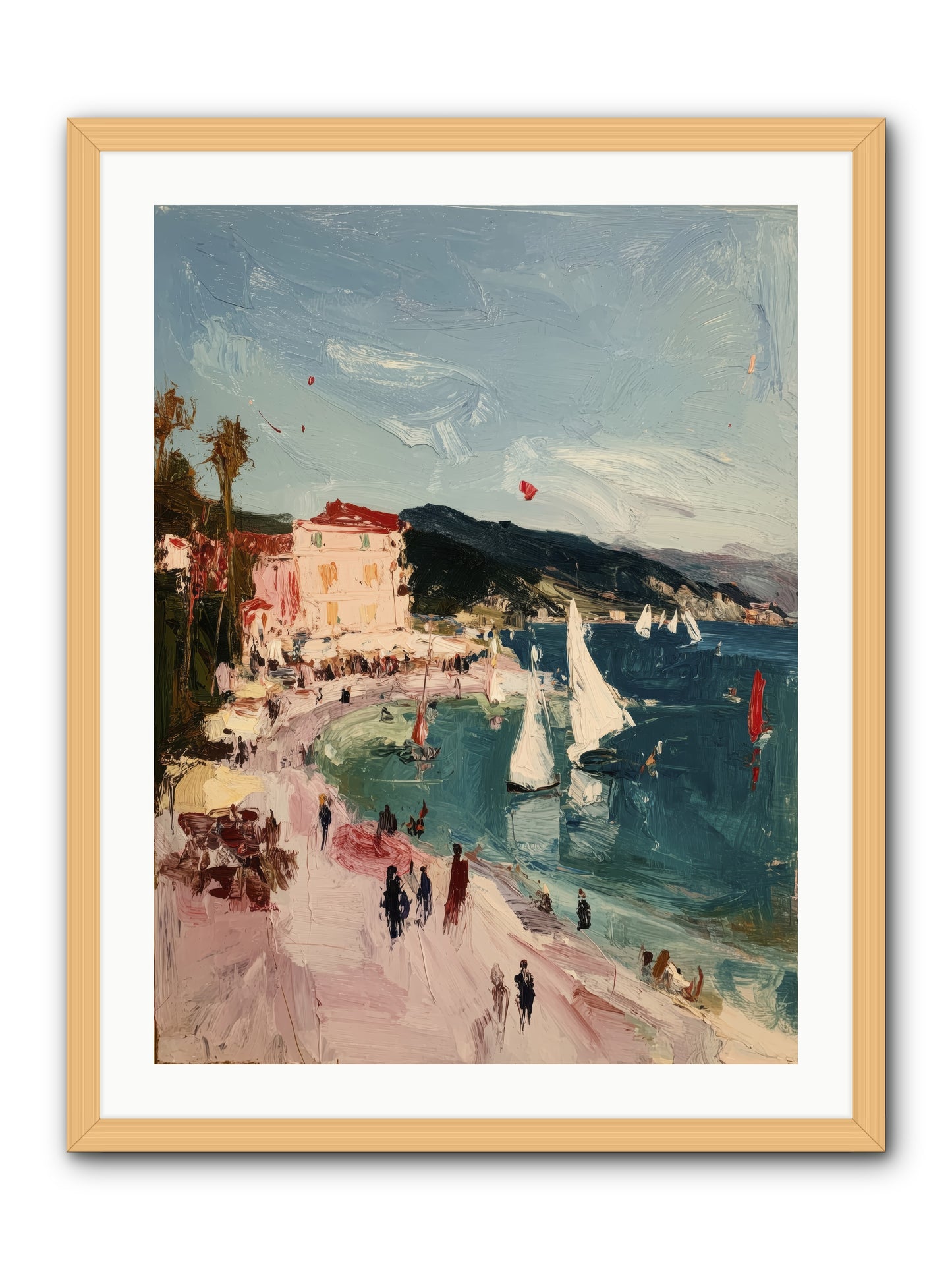 Between Soul and Sea -- Framed Print - Natural 24x32