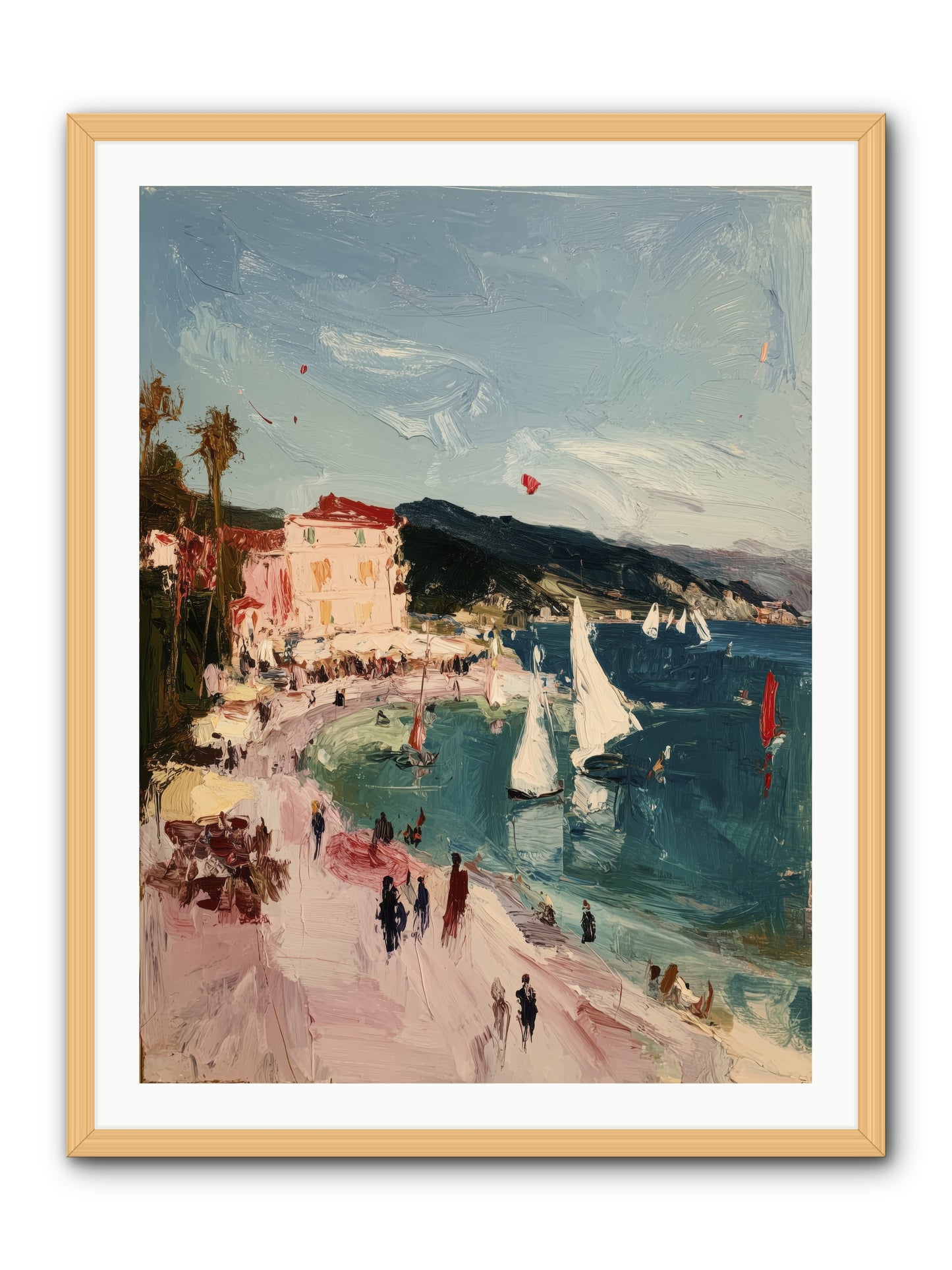 Between Soul and Sea -- Framed Print - Natural 30x40