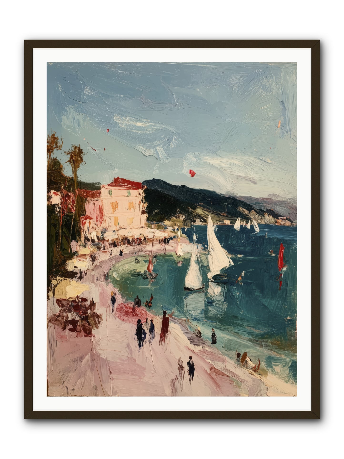 Between Soul and Sea -- Framed Print - Black 36x48