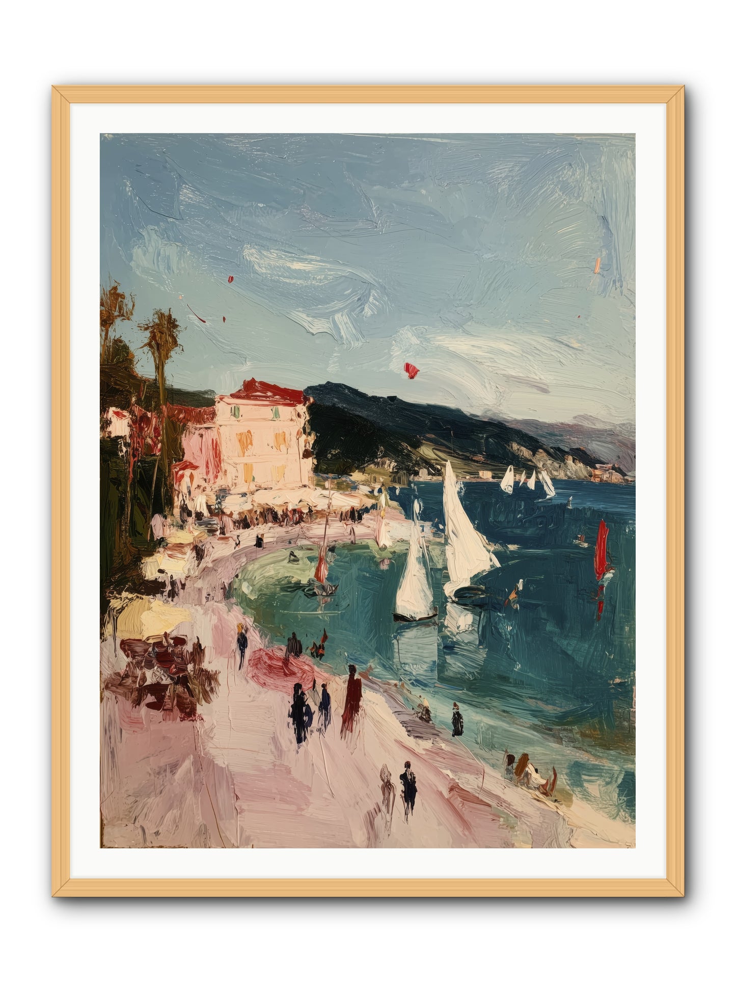 Between Soul and Sea -- Framed Print - Natural 36x48