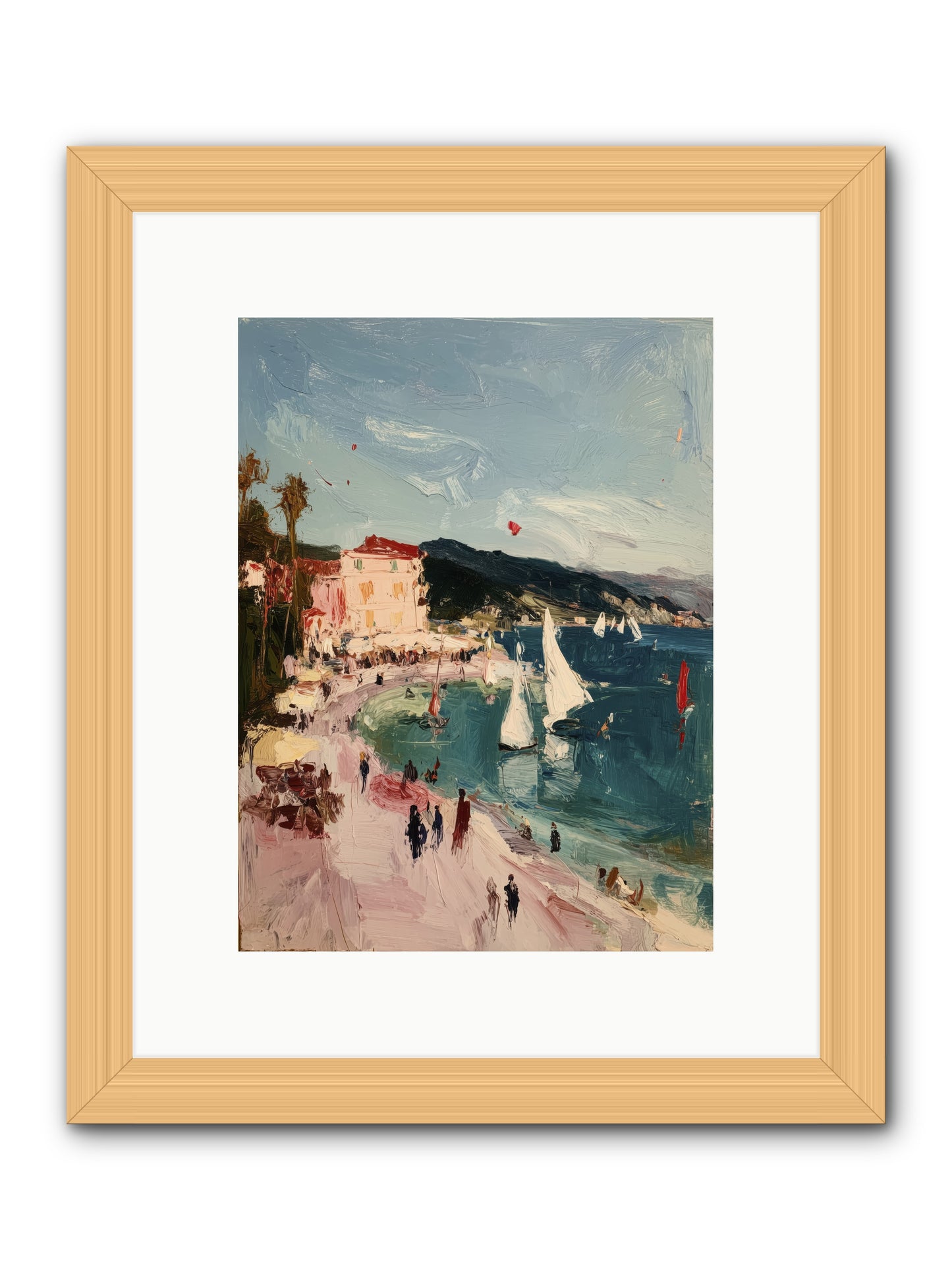 Between Soul and Sea -- Framed Print - Natural 9x12