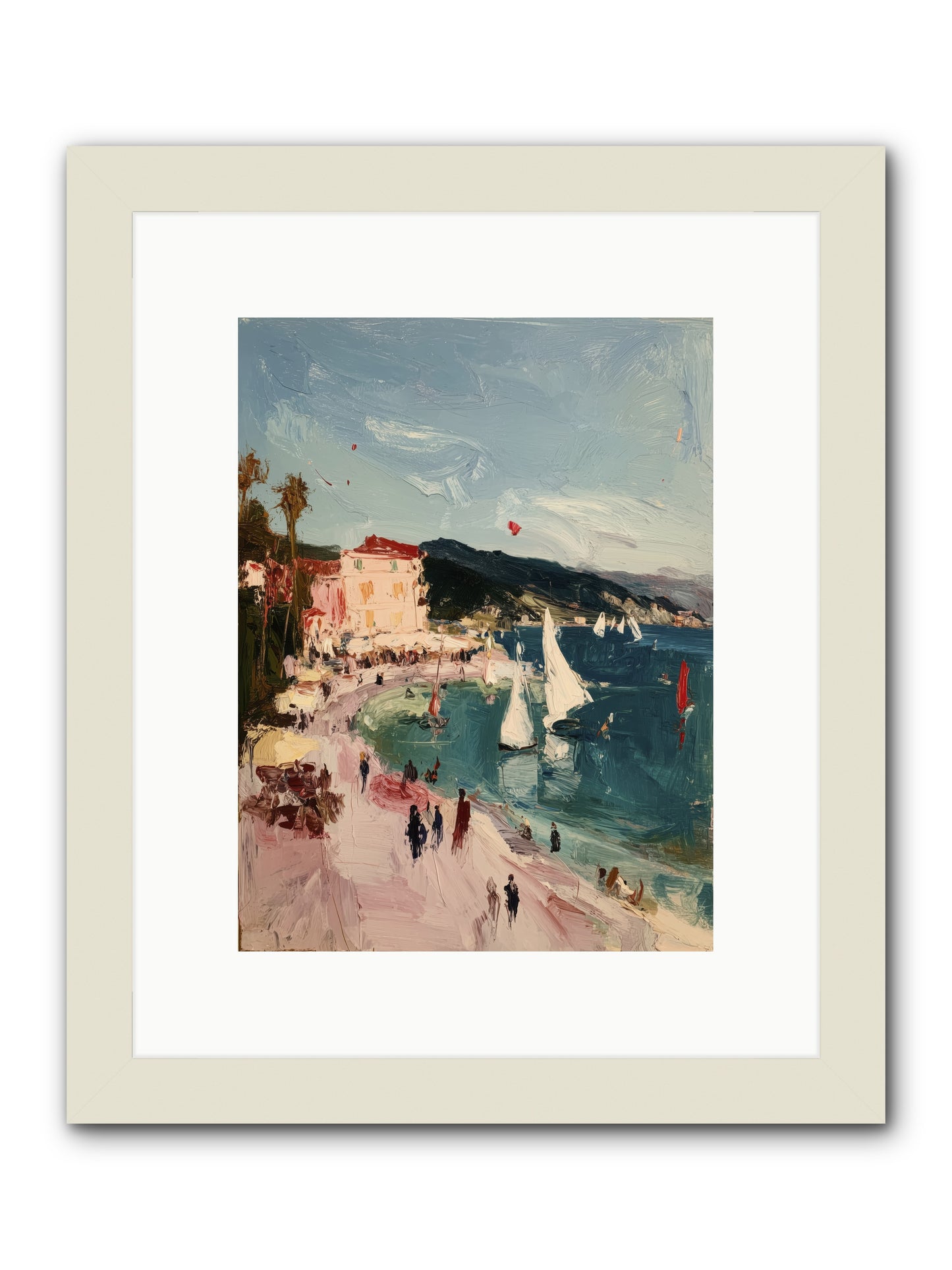 Between Soul and Sea -- Framed Print - White 9x12