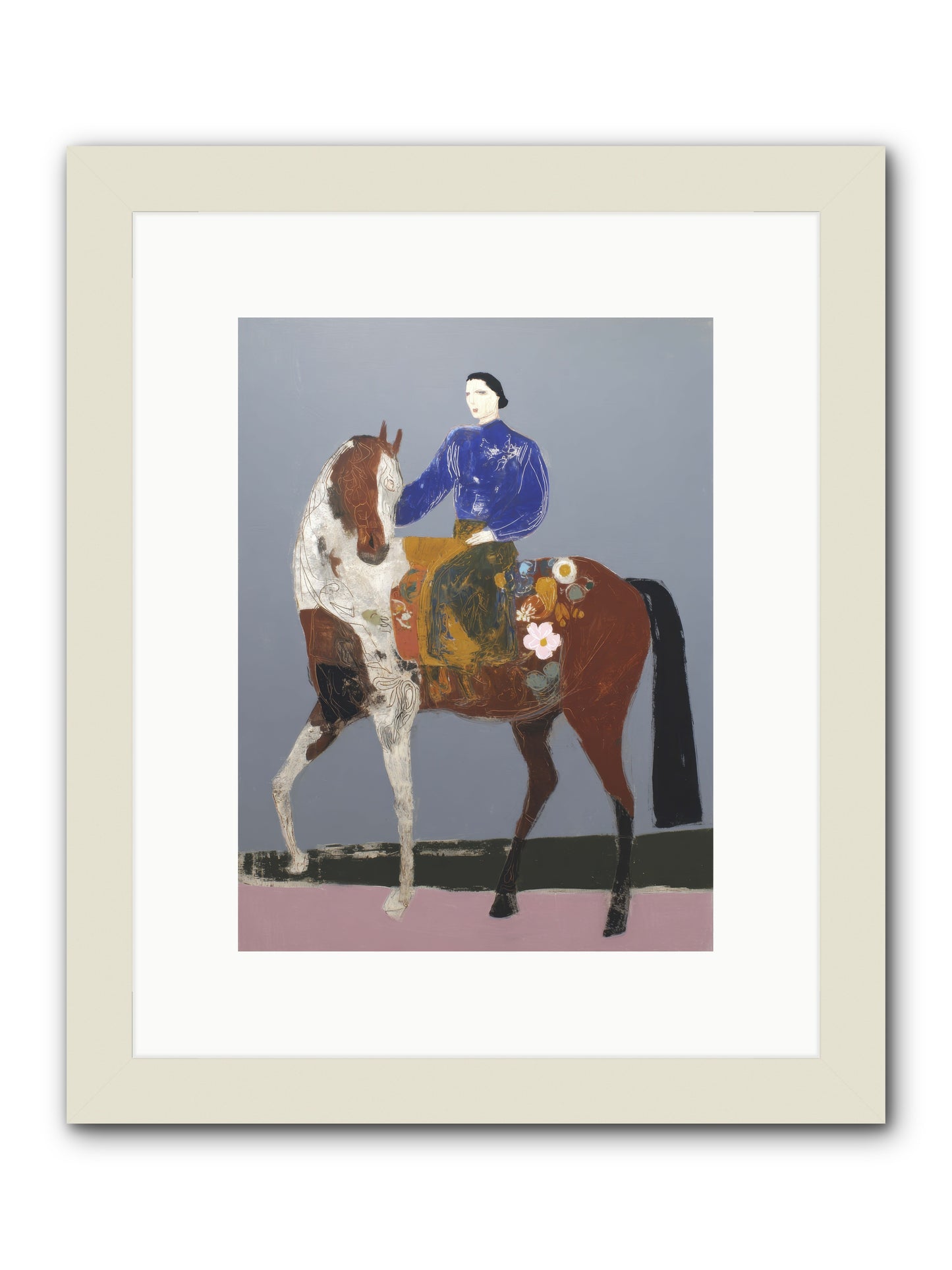 Between Stillness & Flight -- Framed Print - White 9x12
