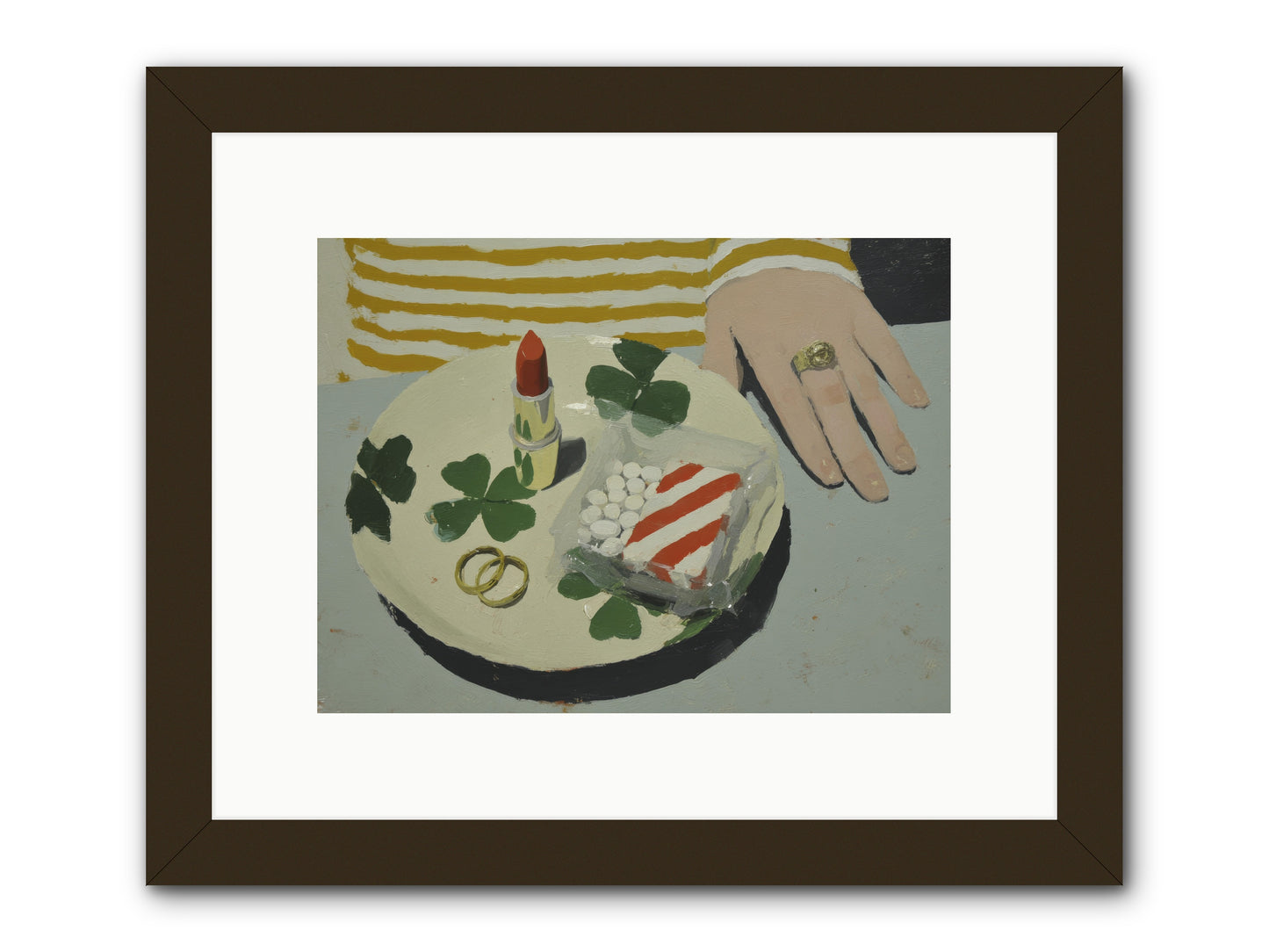Between Sweetness and Adornment -- Framed Print - Black 12x9