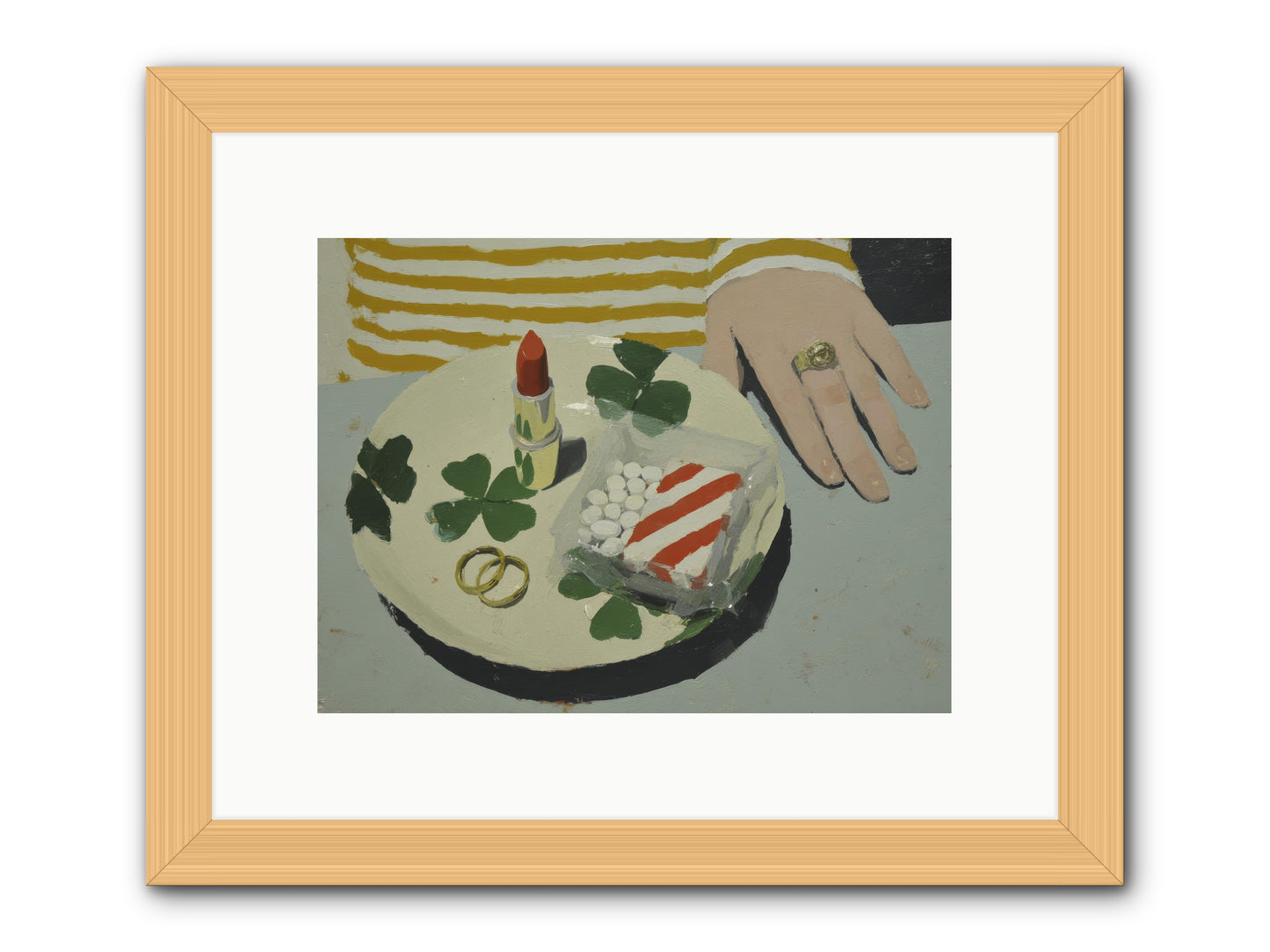 Between Sweetness and Adornment -- Framed Print - Natural 12x9