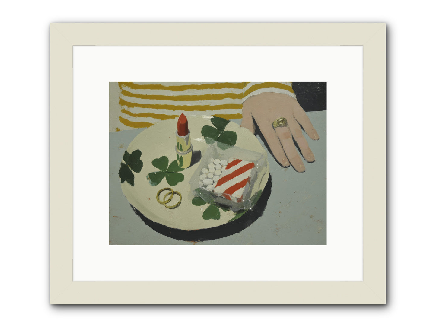 Between Sweetness and Adornment -- Framed Print - White 12x9