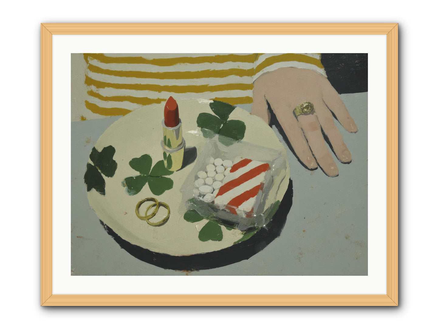 Between Sweetness and Adornment -- Framed Print - Natural 32x24