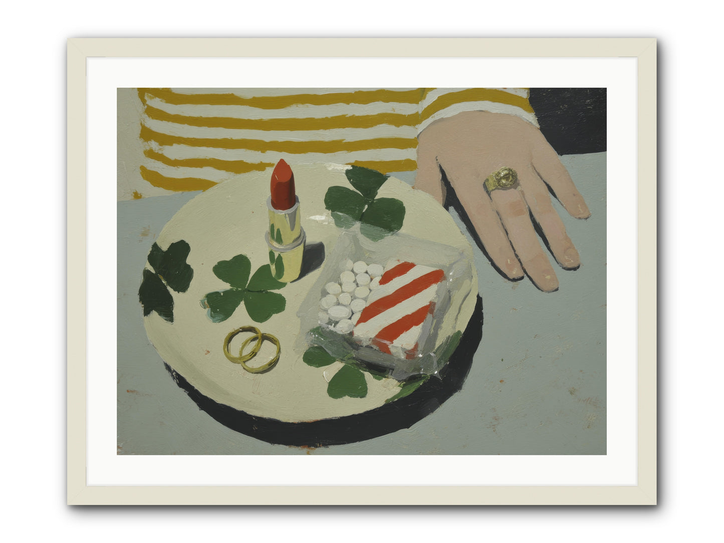 Between Sweetness and Adornment -- Framed Print - White 32x24
