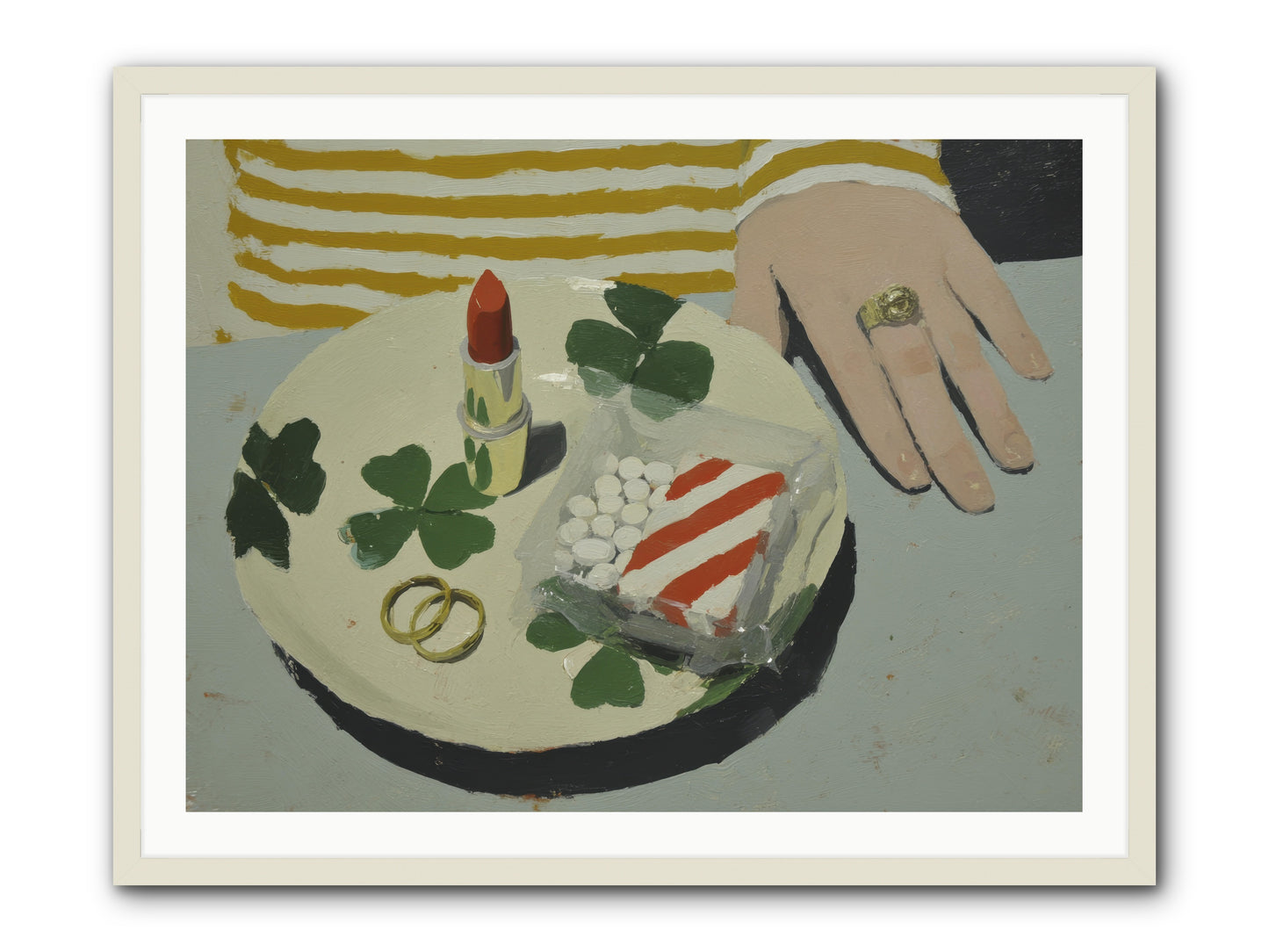 Between Sweetness and Adornment -- Framed Print - White 40x30