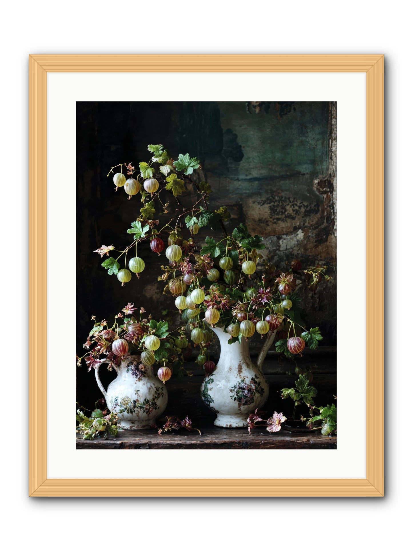 Between The Stars -- Framed Print - Natural 18x24