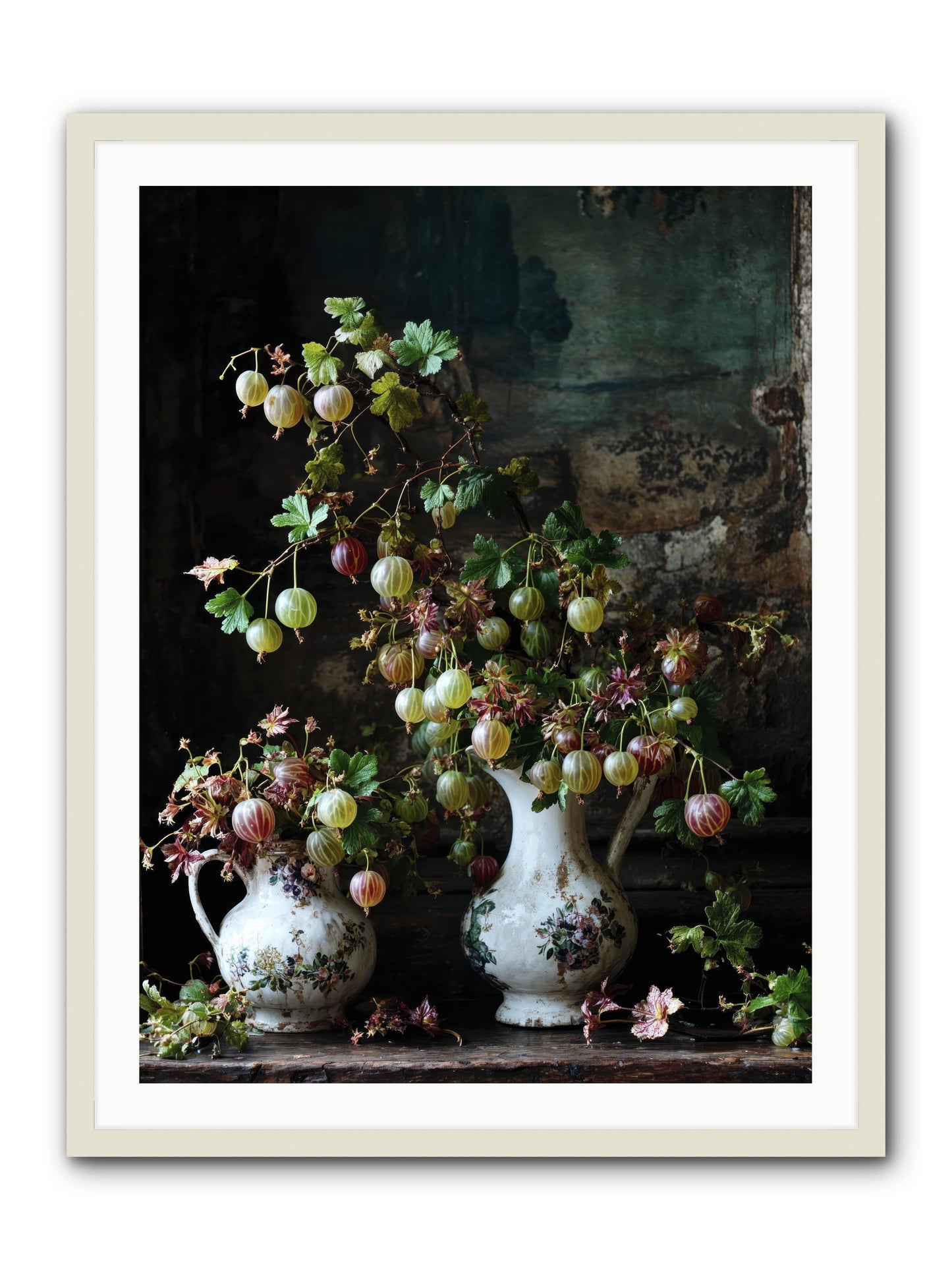 Between The Stars -- Framed Print - White 30x40