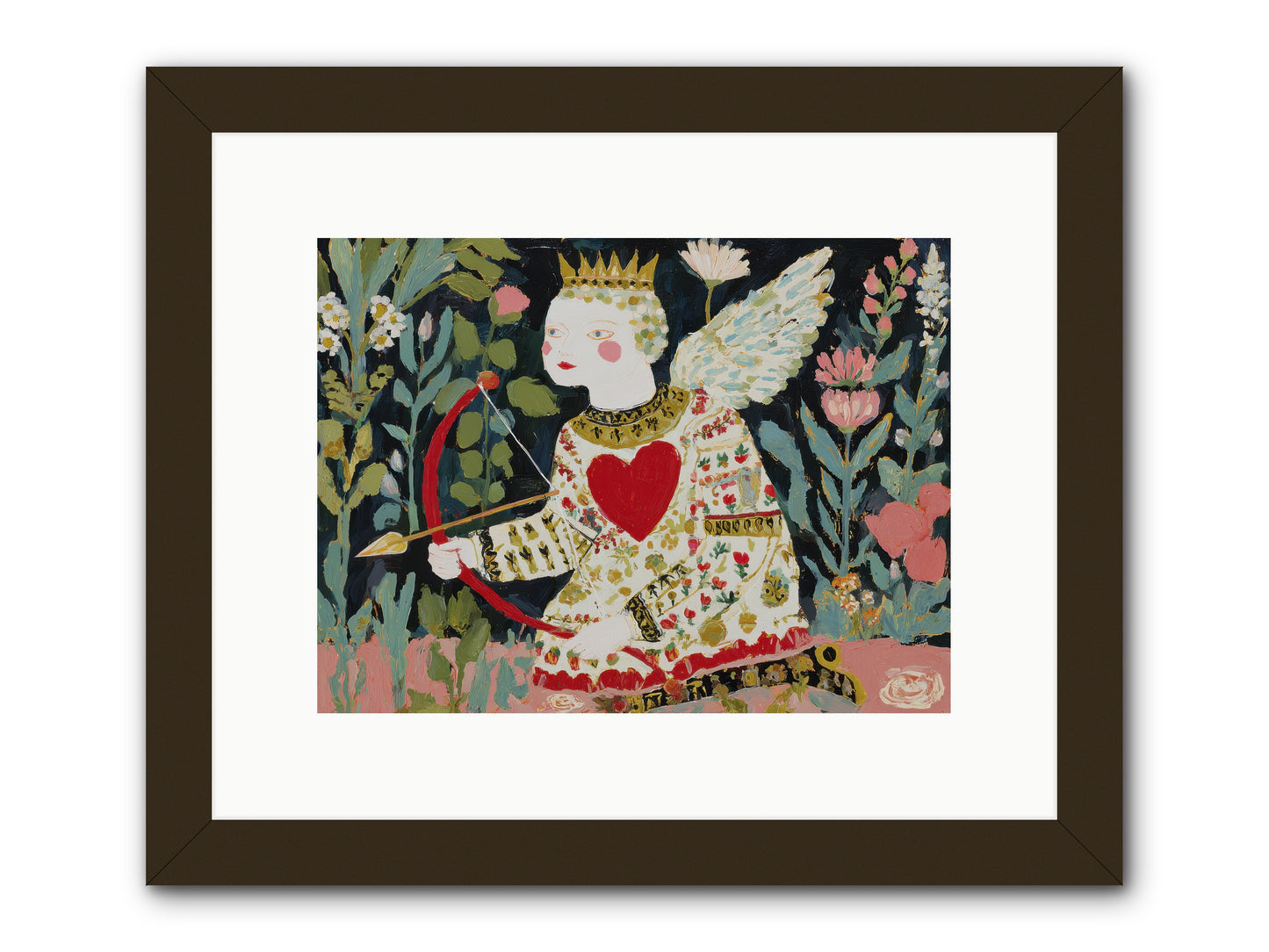 Between Us, The World Blooms -- Framed Print - Black 12x9