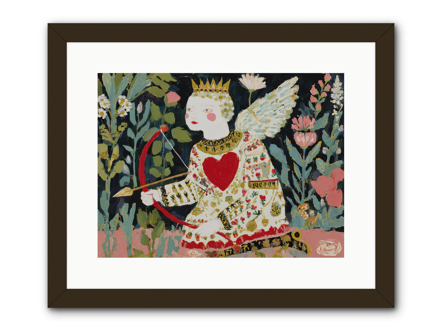 Between Us, The World Blooms -- Framed Print - Black 16x12