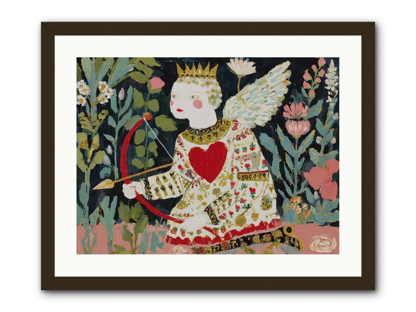 Between Us, The World Blooms -- Framed Print - Black 24x18