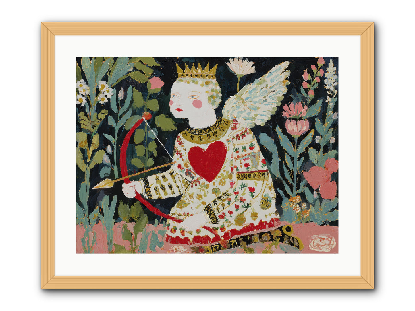 Between Us, The World Blooms -- Framed Print - Natural 24x18