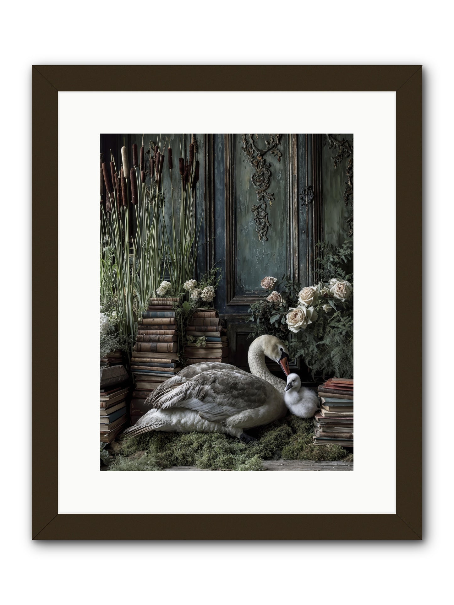 Between borrowed dreams -- Framed Print - Black 12x16