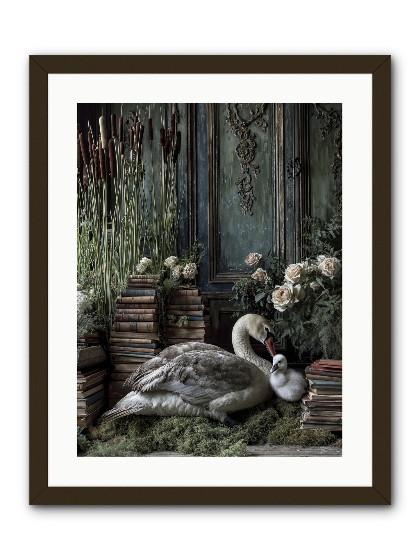 Between borrowed dreams -- Framed Print - Black 18x24